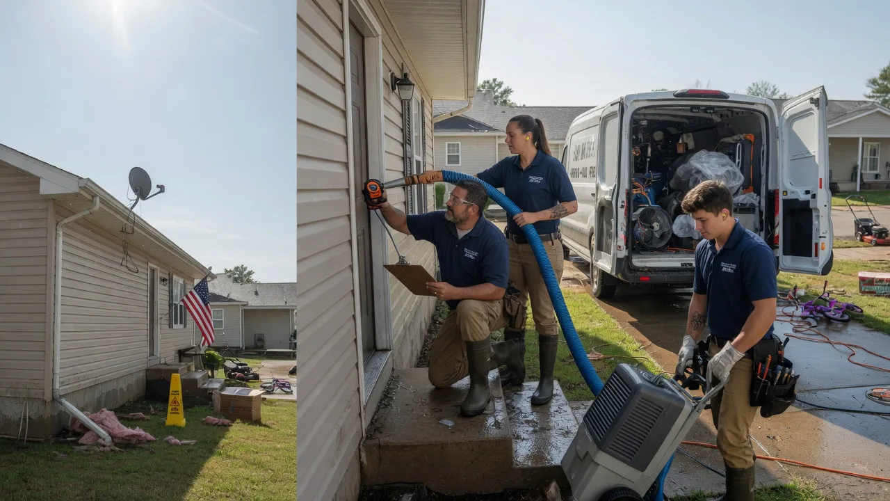 Ceiling Water Damage Restoration in Towanda, IL near me